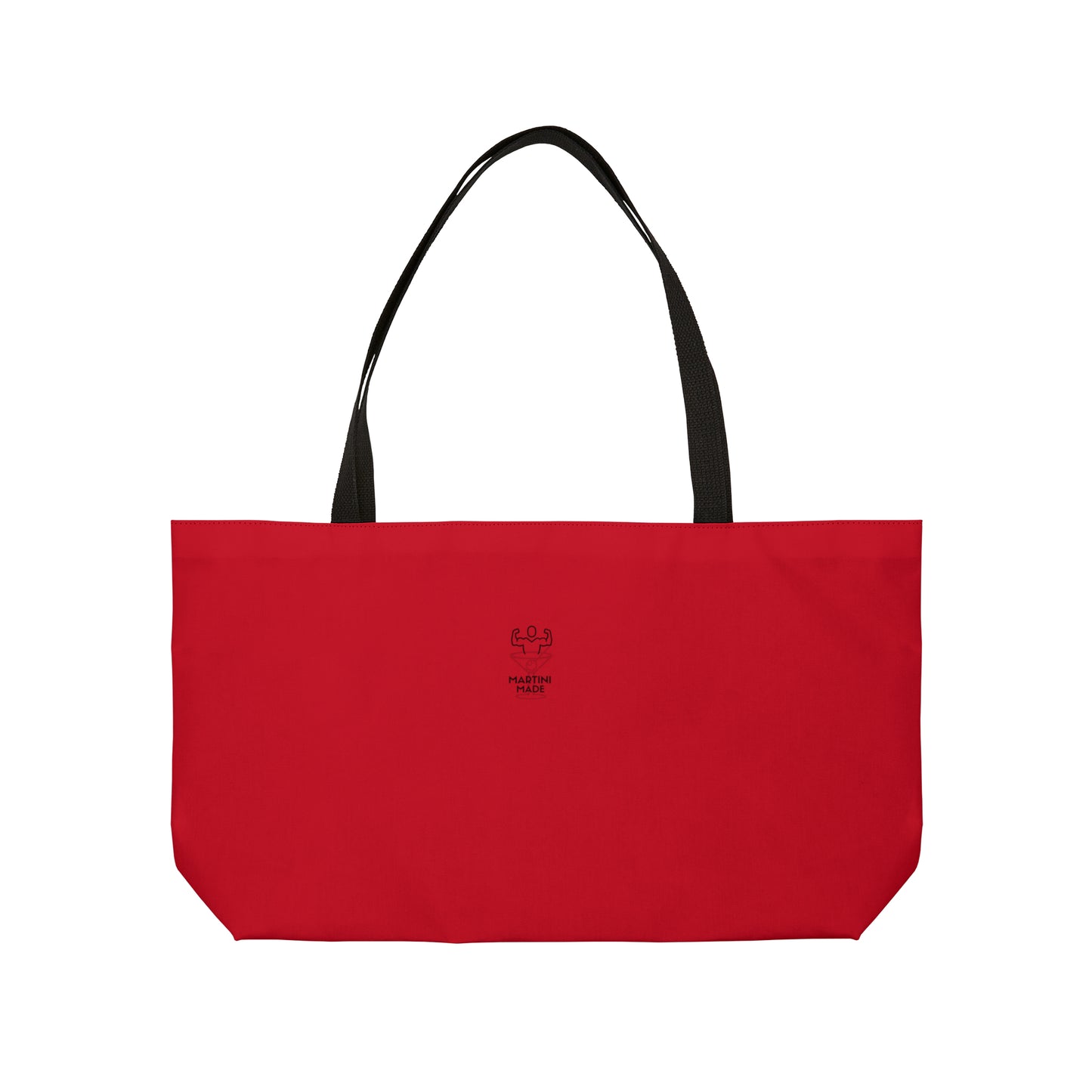 Red Weekender Tote Bag W/ Black