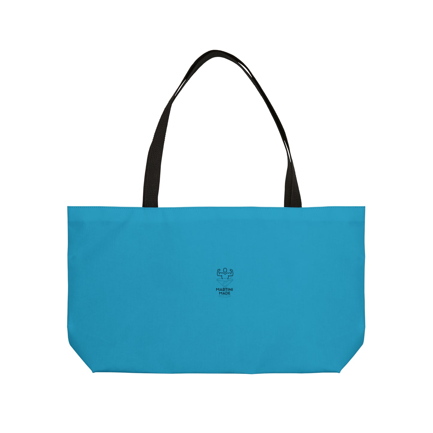 Blue Weekender Tote Bag W/ Black